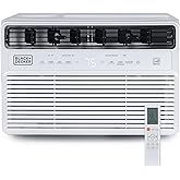 BLACK+DECKER 10,000 BTU Inverter Window Air Conditioner, Window AC Units for Up To 450 Sq. Ft., ENERGY STAR Rated AC Unit, Full Function Remote Control, White