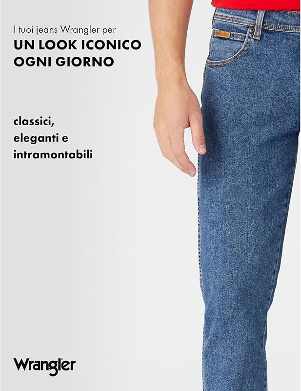 - Jeans Uomo - vestibilità Dritta Authentic - Texas - Stonewash