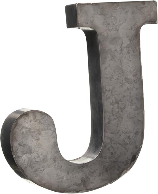 Amazon Com The Country House Collection Tin Letters J Home Kitchen