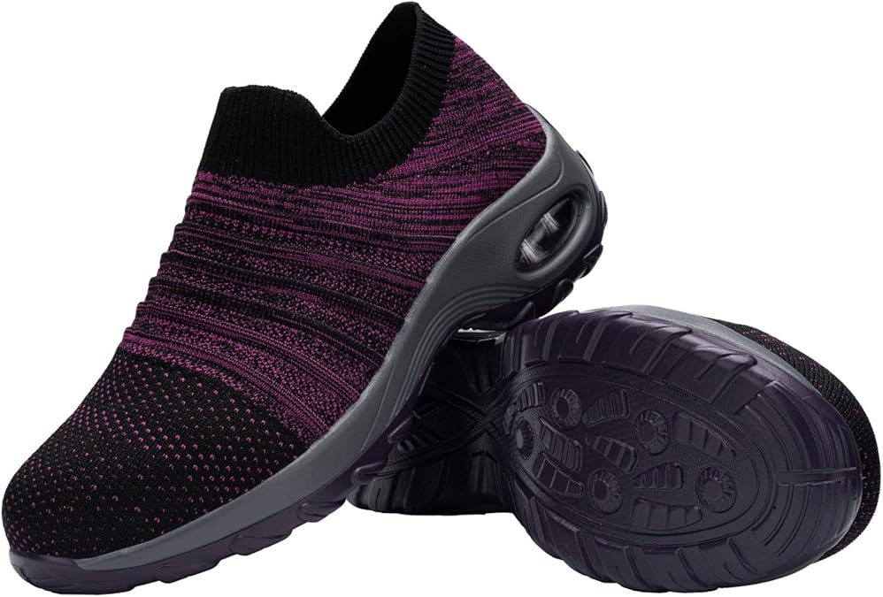 FENLERN Steel Toe Shoes for Women Lightweight