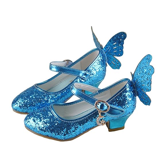 O&N Prinzessin Gelee Partei Absatz-Schuhe Sandalette Stöckelschuhe für Kinder