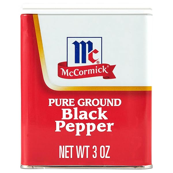MCCORMICK PURE GROUND BLACK PEPPER, 3 OZ