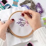 Lanjue 150 Pcs Embroidery Thread Organiser Set with Bobbin Winder & Stickers view 7