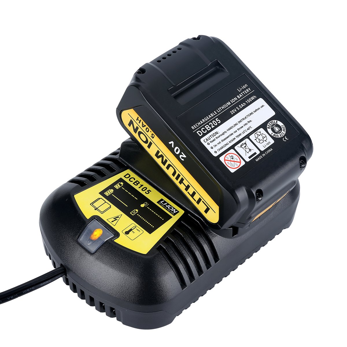 Lasica DCB105 12V MAX 20V MAX Charger Replacement for Dewalt Charger