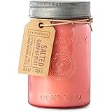 Paddywax Candles RJ810Z Relish Collection Scented Candle, 9.5-Ounce, Salted Grapefruit