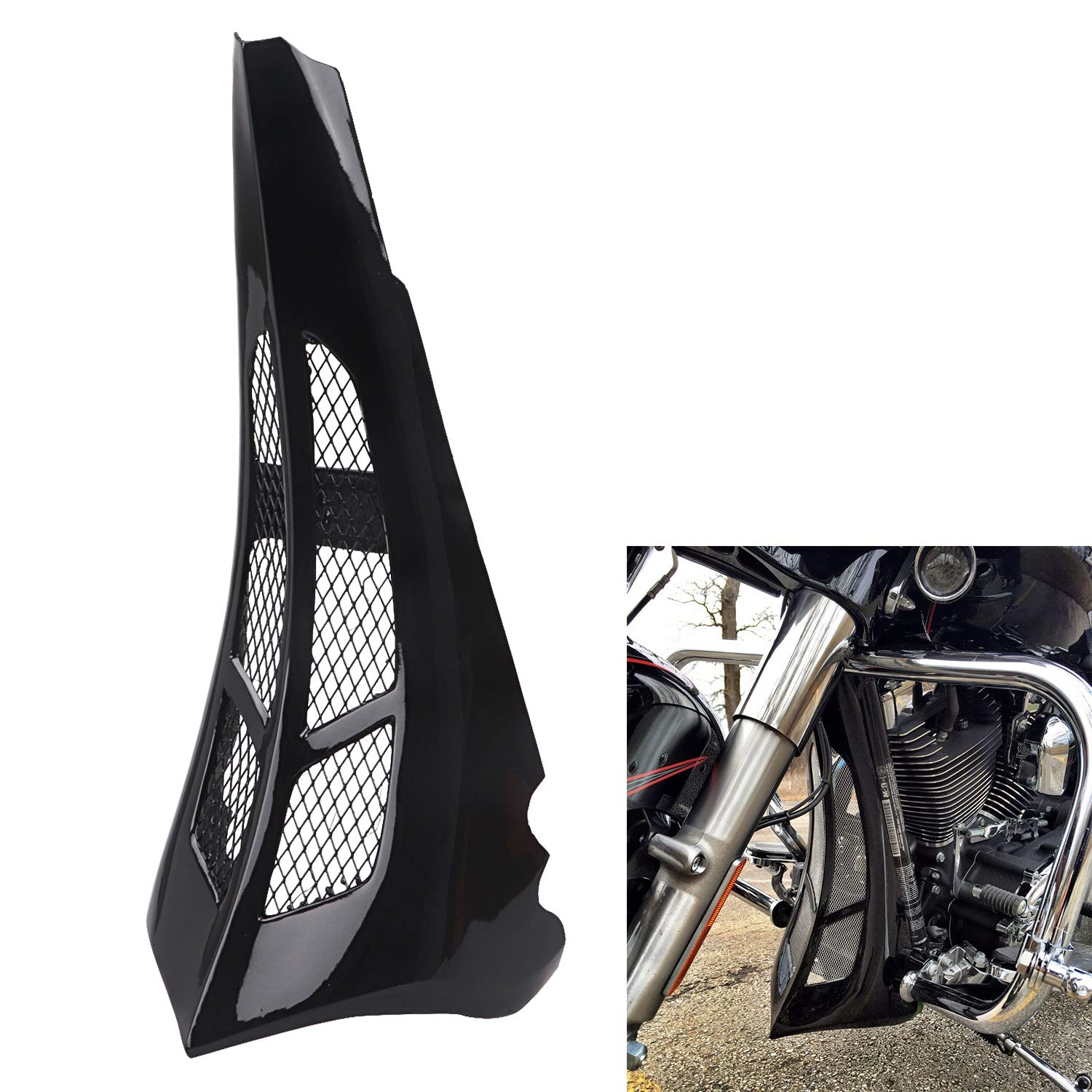 Buy XMMT Gloss Black Chin Spoiler Scoop for 20142022 Harley Touring