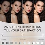 FENCHILIN Hollywood Vanity Mirror with Lights 12 LED 360 Rotation 10x Magnifier view 3