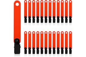 24pcs Reflective Trail Markers, 4.06x0.51 Inch Trail Markers for Hiking Trail Markers for Trees Trail Marking Ribbon with Cli