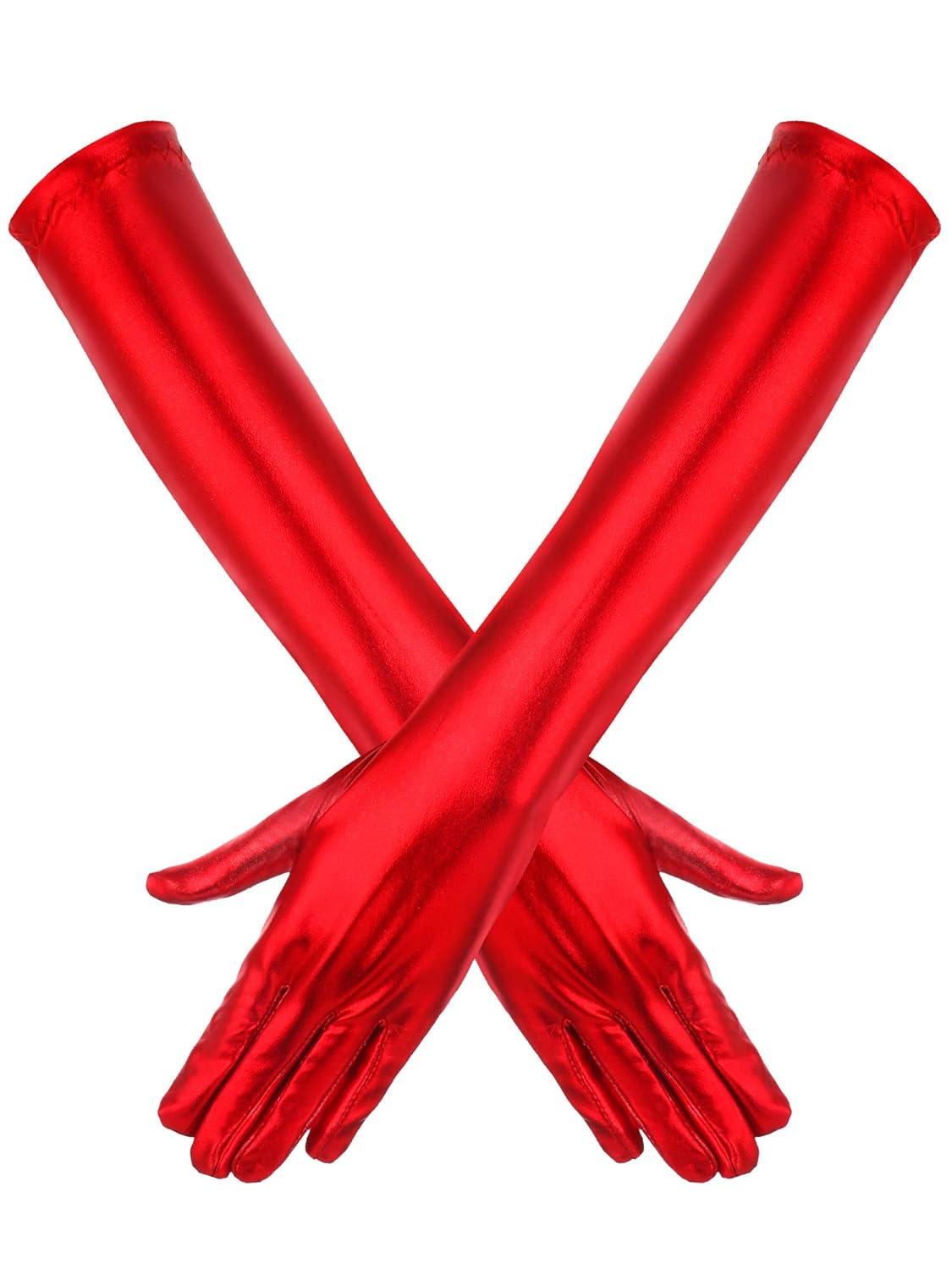 Zhanmai 17 inch Halloween Gloves Long Finger Cosplay Glove Halloween