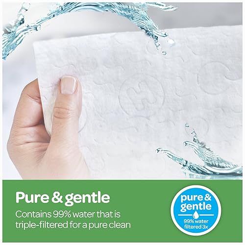 HUGGIES Natural Care Unscented Baby Wipes, Sensitive, Water-Based