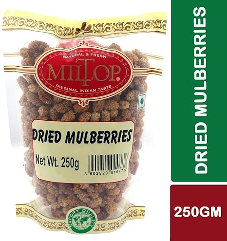 Miltop Dried Mulberries, 250g