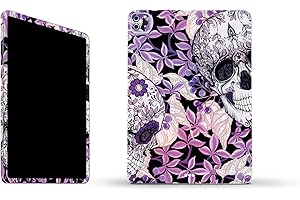 MightySkins Skin Compatible with Apple iPad Pro 11" M2 4th Gen (2022) Full Wrap Kit - Flower Skull | Protective, Durable, and