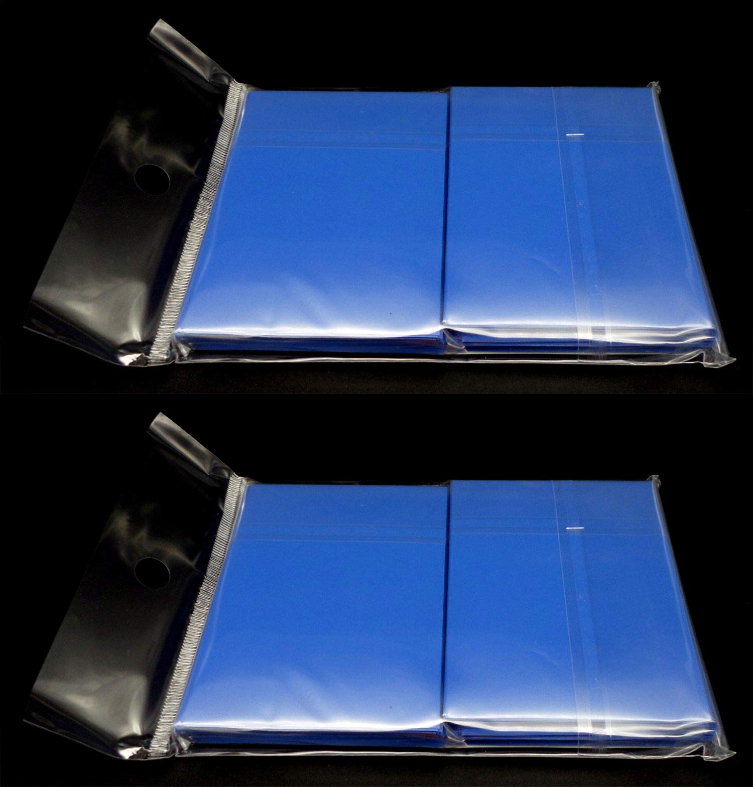 2 x 100 Docsmagic.de Double Mat Blue Card Sleeves Standard Size 66 x 91 - PKM MTG