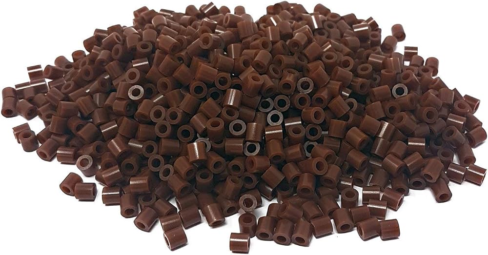 WS UK 1000 Pack Fuse Beads 5mm Midi Dark Brown