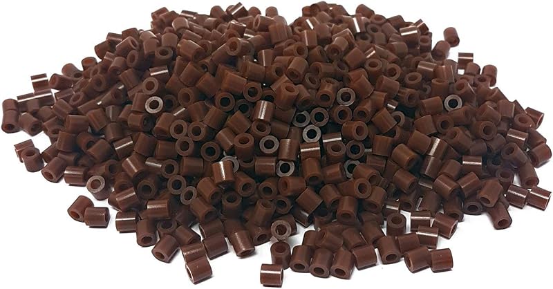 WS UK 1000 Pack Fuse Beads 5mm Midi Dark Brown