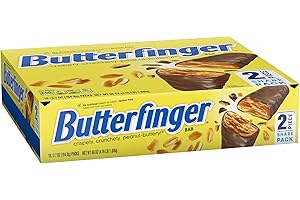 Butterfinger, Bulk 18 Count, Chocolatey, Peanut-Buttery, Individually Wrapped Candy Bars, Share Pack, 3.7 oz Each - 18 pack
