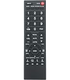 RemotesReplaced Télécommande De Rechange Pour TV Toshiba 32RL853 - Sans Code, Prête à L'emploi