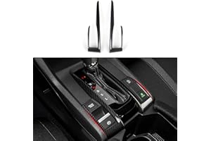 BRMYL Car Gear Shift Panel Decor Decals for Honda Civic 2016 2017 2018 2019 2020 2021 10th Gen Accessories ABS Carbon Fiber Stickers