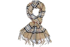 Achillea Scottish Tartan Plaid Scarf, Classic Winter Scarf, Soft Cashmere Feel Men’s & Women's Scarves