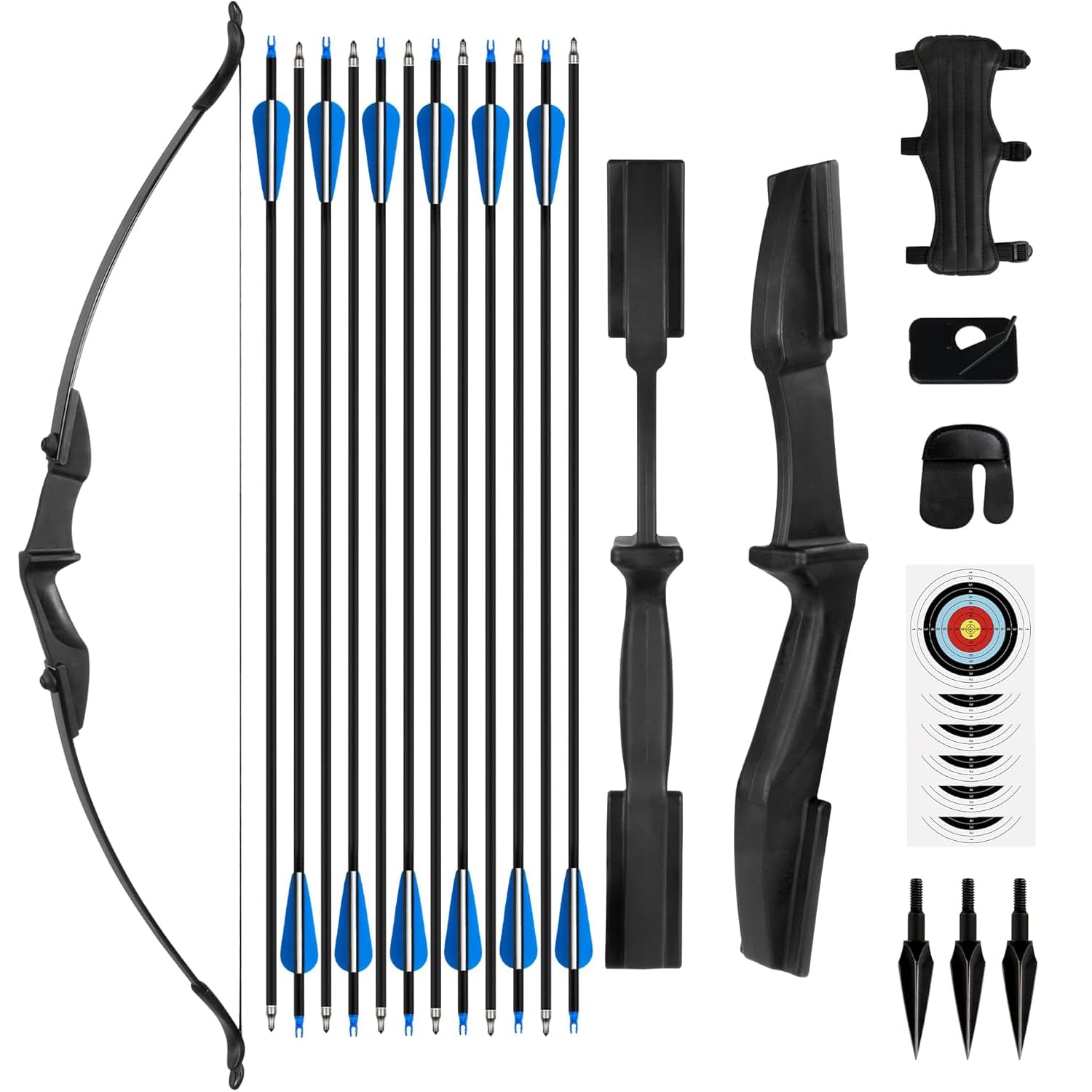 NorthSpoor Recurve Bow and Arrow 40lbs Archery Bows Set,Recurve Bow for Archery Beginners Adult Left and Right Hands Suitable for outdoor target practice