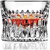 Askcraok Whiskey Glass Set of 2 Old Fashioned Glasses 3.7 oz for Vodka,Cocktail,Bourbon,Cognac,Rum, Holiday Gifts Transparent 2PCS