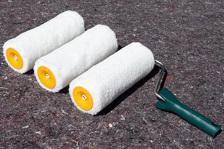 3 x XXL peintre Rouleau Sto fil qualité 25 cm + GRATIS Arceau pour  revêtements professionnelle avec couleurs et façade murale couleurs:  Amazon.fr: Bricolage