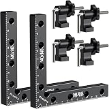 Preciva 90 Degree Right Angle Positioning Square Clamp 140mm 2 Sets