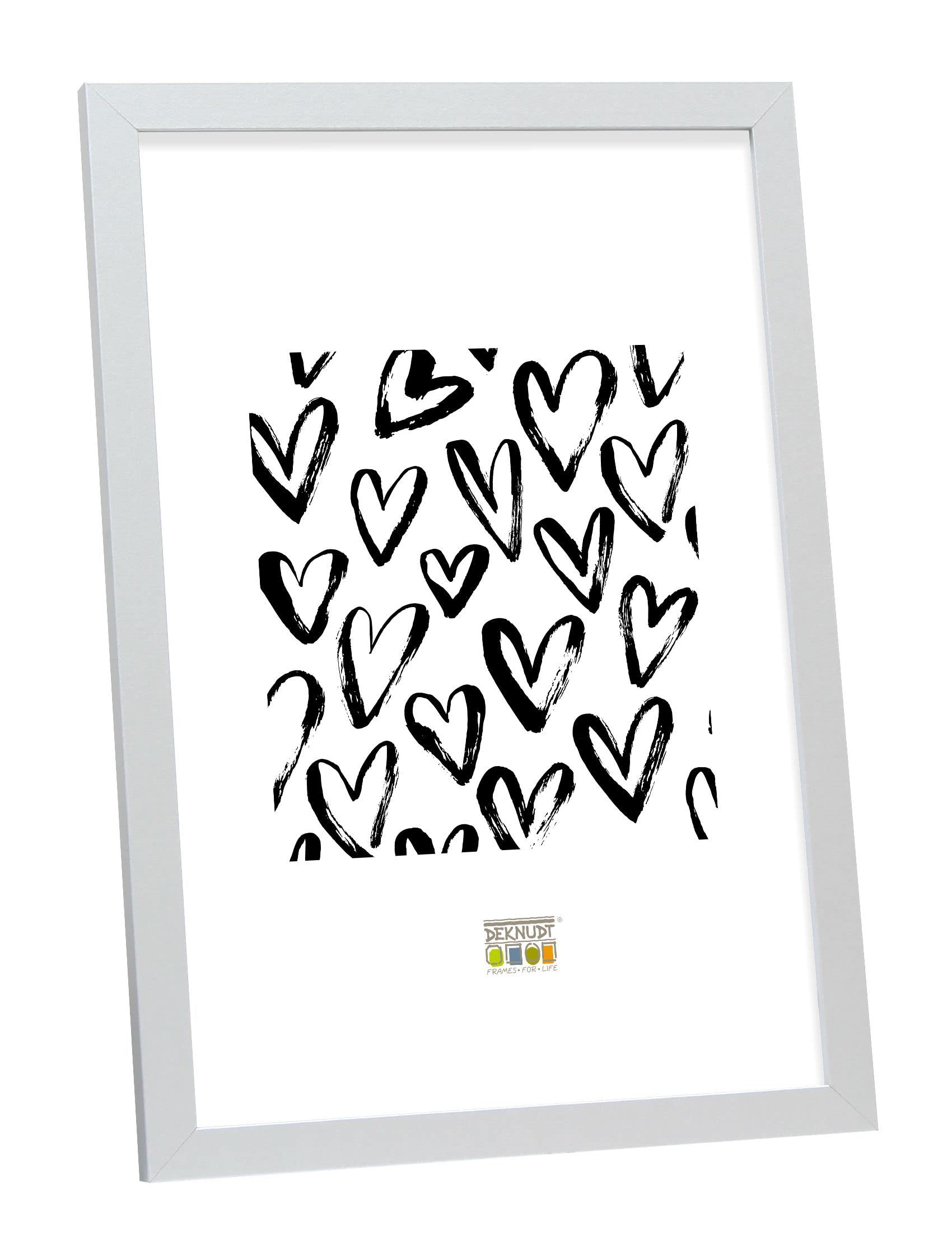 Deknudt Frames S44CD1-15.0X20.0 Basic Narrow Wood/MDF Photo Frame Silver 23.2 x 18.2 x 1.33 cm — image 1