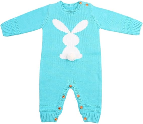 knitted bunny romper