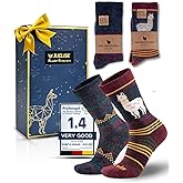 Juclise Alpaca Wool Winter Heavyweight Crew Socks Warm Thick Thermal Hiking Boot Work Cushioned Cozy Moisture Wicking