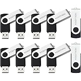 KOOTION 20PCS 2GB USB2.0 Flash Drives Bulk Memory Stick Thumb Drives USB Drives, Black