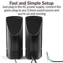 Cyber Acoustics CA-2014 Computer Speakers, Full