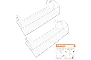 TOMATO MAN [2 PACK] UPGRADED W11239961 W10900538 Refrigerator Door Bin Shelf Compatible with Whirlpool Refrigerator Door Shelf Parts WRS321SDHW01 WRS315SDHM05 Door shelf Whirlpool Shelf Replacement WRS321SDH