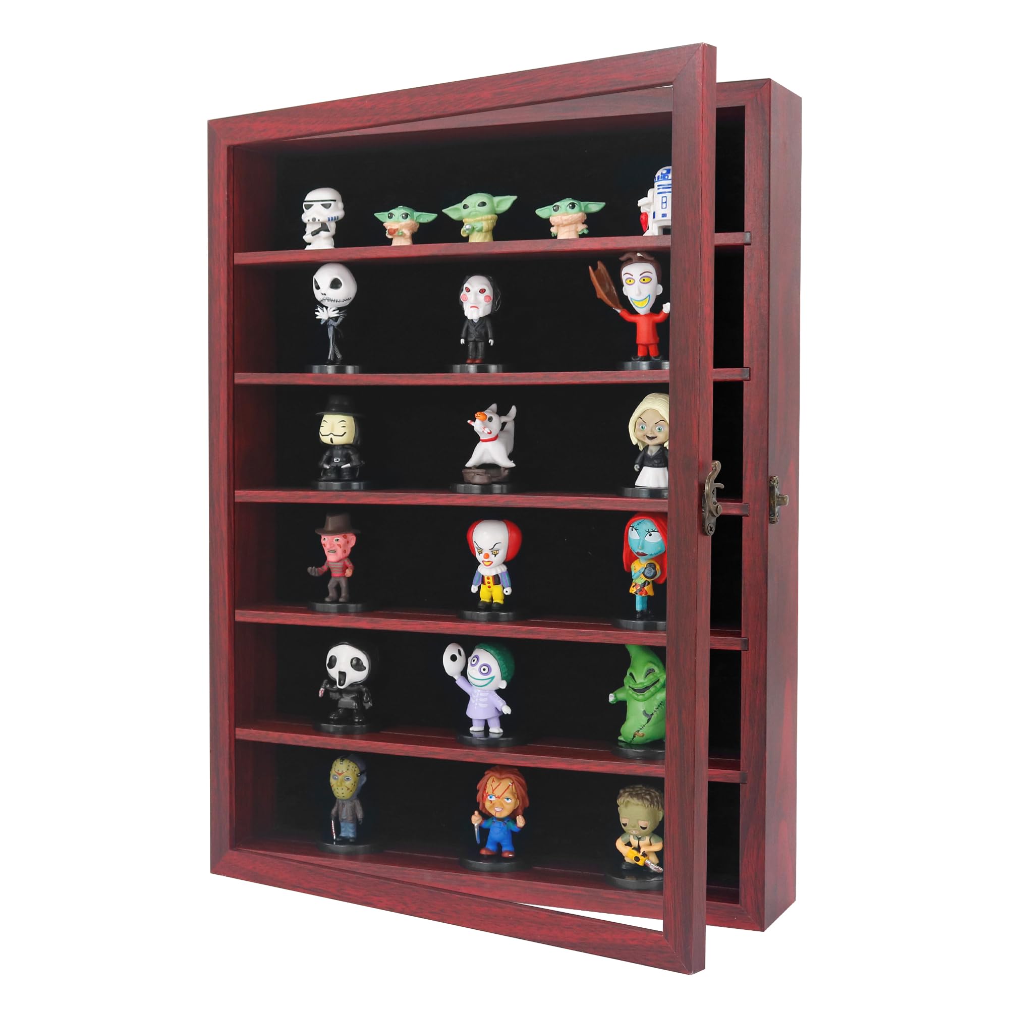 FramePro 30x40 3D Shadow Box Frame with Removable Shelves, Deep Frame 12x16 Display Case for Collector, Keepsake Coins Military Medals Pins Wedding Flowers-Red