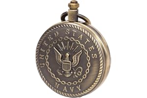 SIBOSUN Pocket Watch Chain Quartz Movement Arabic Numerals Half Hunter