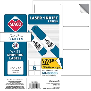 macoページ Amazon.com: MACO Printable Labels for Shipping - Laser/Ink Jet