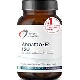 Designs for Health Annatto-E 150mg Tocotrienols - DeltaGold Vitamin E Complex Supplement with Delta + Gamma Tocotrienols - Cardiovascular, Healthy Aging + Antioxidant Support - Non-GMO (60 Softgels)