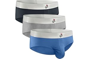 RM REAL MEN Real Men Nylon & Modal Briefs for Men – ABCD Pouch – 1, 3 & 6 Packs – Brushed Nylon & Rhino Fit – XS to 5XL