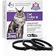 3 Pack Calming Collar for Cats and Kittens Pheromone Collar Efficient Relieve Reduce Anxiety Stress Pheromones Calm Relaxing Comfortable Breakaway Collars Adjustable for Small, Medium Large Cat