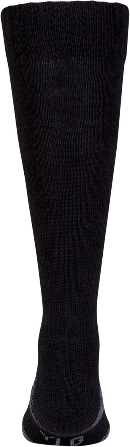 Under Armour Youth Team Over-The-Calf Socks, 1-Pair, Black/White, Shoe Size: Youth 13.5K-4Y: Clothing
