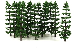 20PCS Plastic Fir Tree Model Train Scenery Landscape HO 1:100