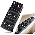 WMPHE Window Switch Compatible with Honda Accord Sedan 2003 2004 2005 2006 2007, Driver Side Master Power Window Switch, Replacement for 35750-SDA-H12, 35750-SHJ-A24