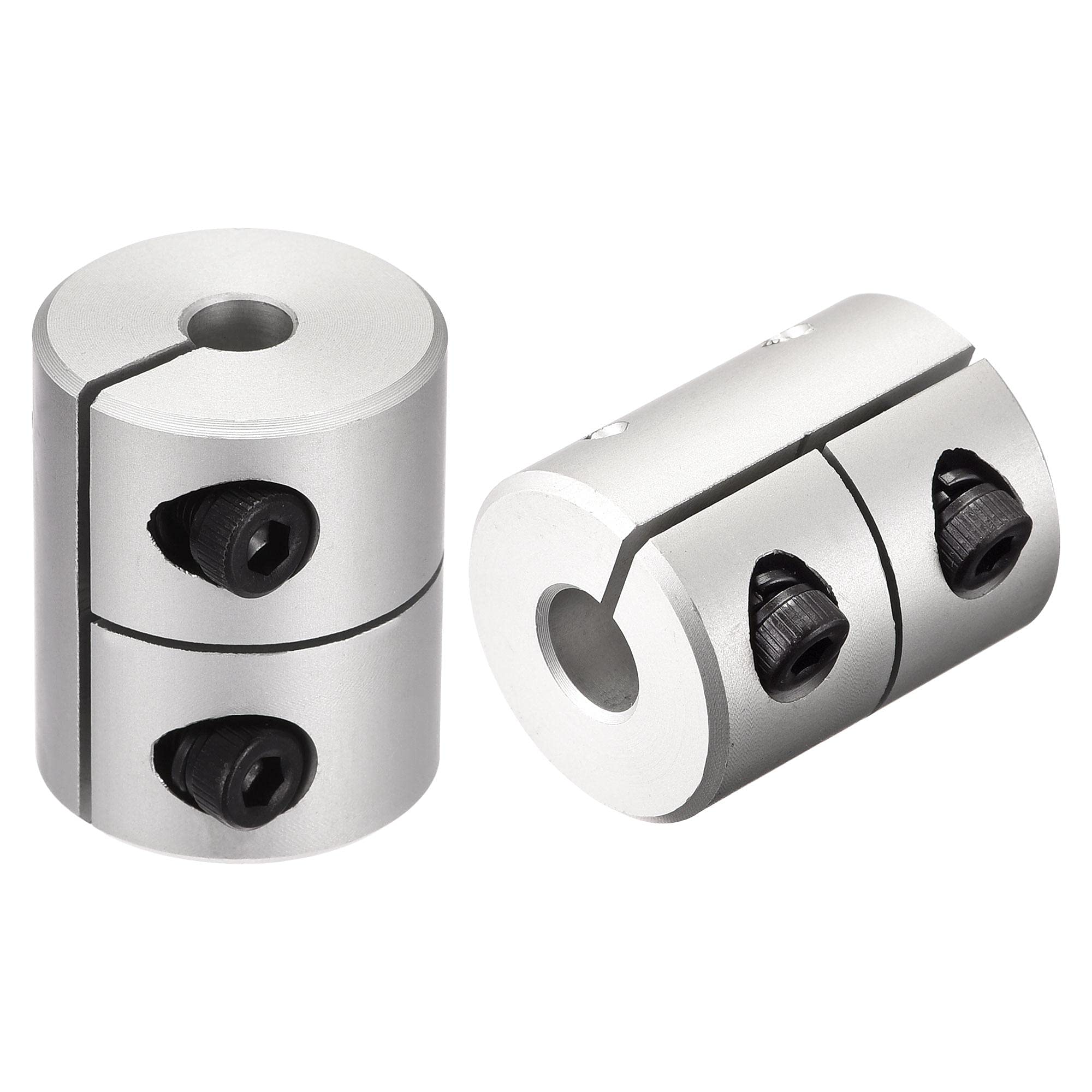 sourcing map 2pcs 8mm to 8mm Shaft Coupling 25mmx20mm Coupler Aluminum Alloy Joint Motor for 3D Printer CNC Machine DIY Encoder