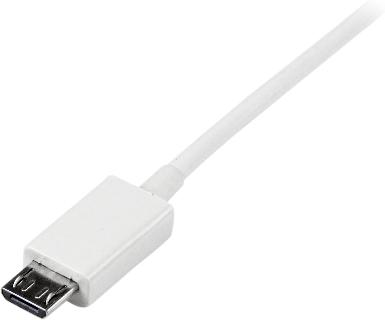 StarTech.com USBPAUB1MW 3.3 ft (1 m) USB to Micro USB Cable, USB 2.0 A to Micro B, White, Micro USB Cable - Image 4