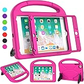 SUPLIK Kids Case for iPad mini 4/5 (7.9"), Built-in Screen Protector Durable Shockproof Protective Cover with Handle Stand for 7.9 inch Apple iPad mini 4th/5th Generation, Pink