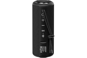 MIATONE Bluetooth Speakers, Waterproof and Portable Outdoor Wireless Speaker (Black)