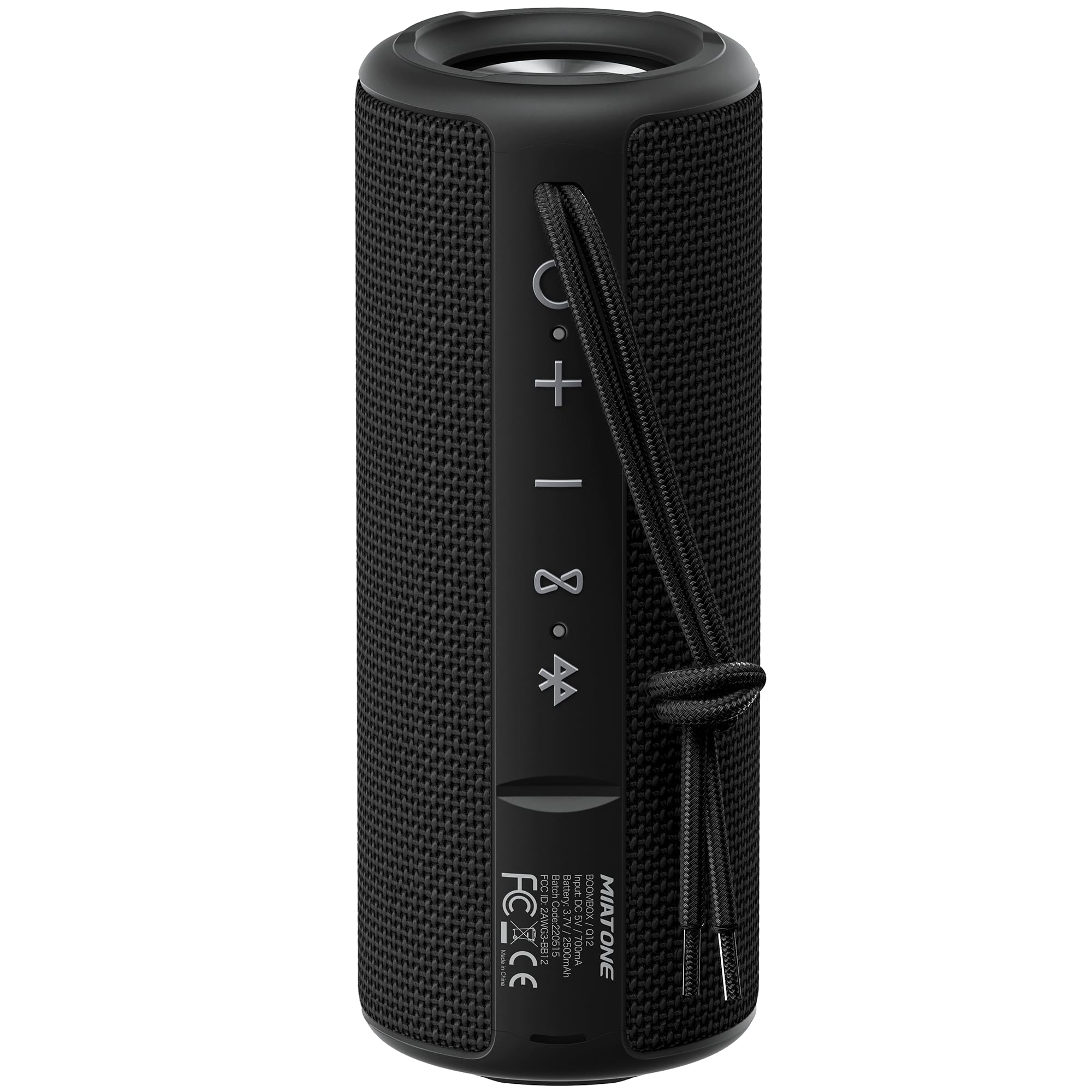 Photo 1 of MIATONE Boombox Outdoor Portable Bluetooth Speaker Waterproof Wireless Speakers - Black