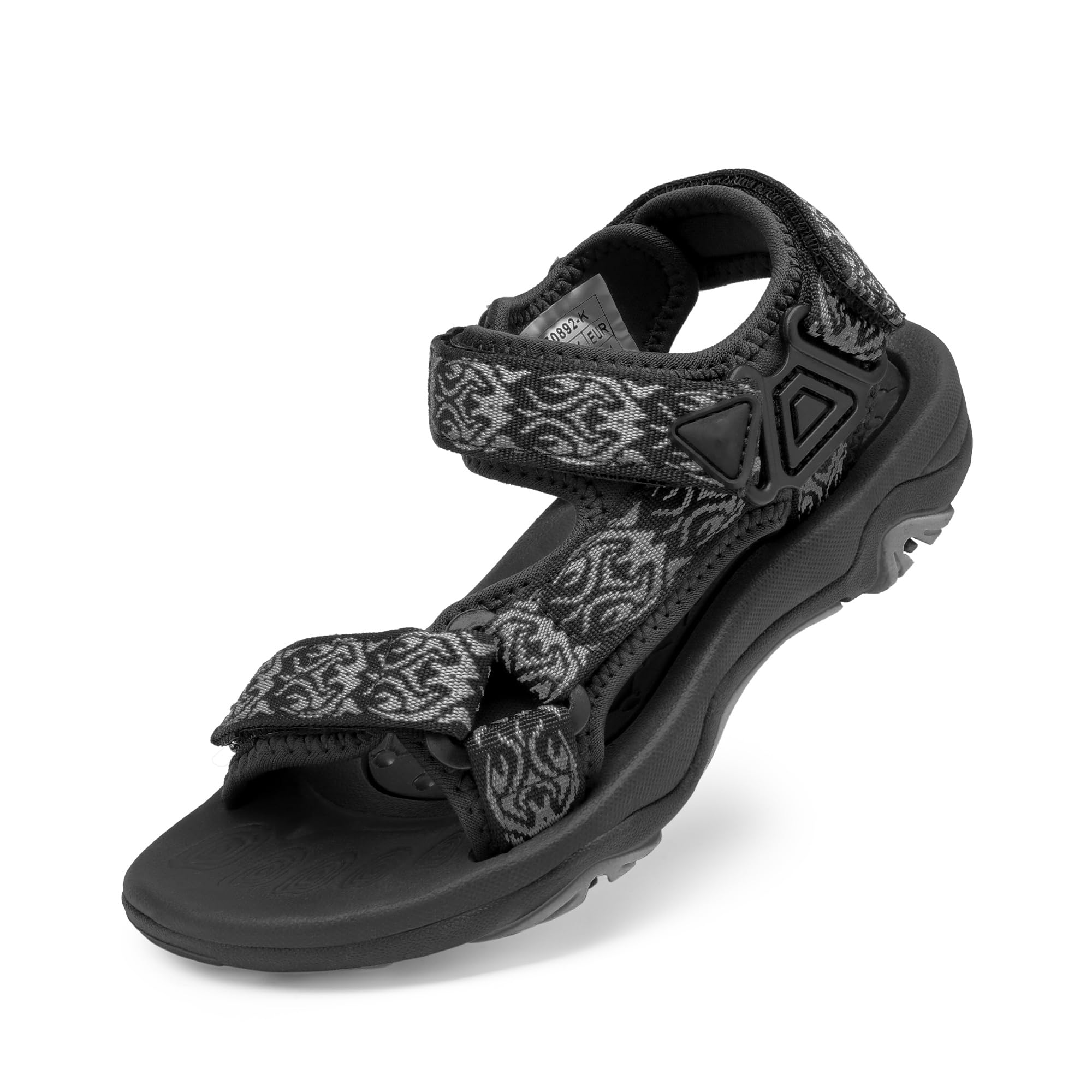 Photo 1 of DREAM PAIRS Boys Girls Sandals Kids Adventurous Light-Weight Adjustable Straps Summer Sandals (Toddler/Little Kid/Big Kid),Size 13 Little Kid,Black,170892-K