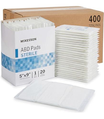 Amazon.com: McKesson Sterile ABD Pads 8 x 10 in [360 Count