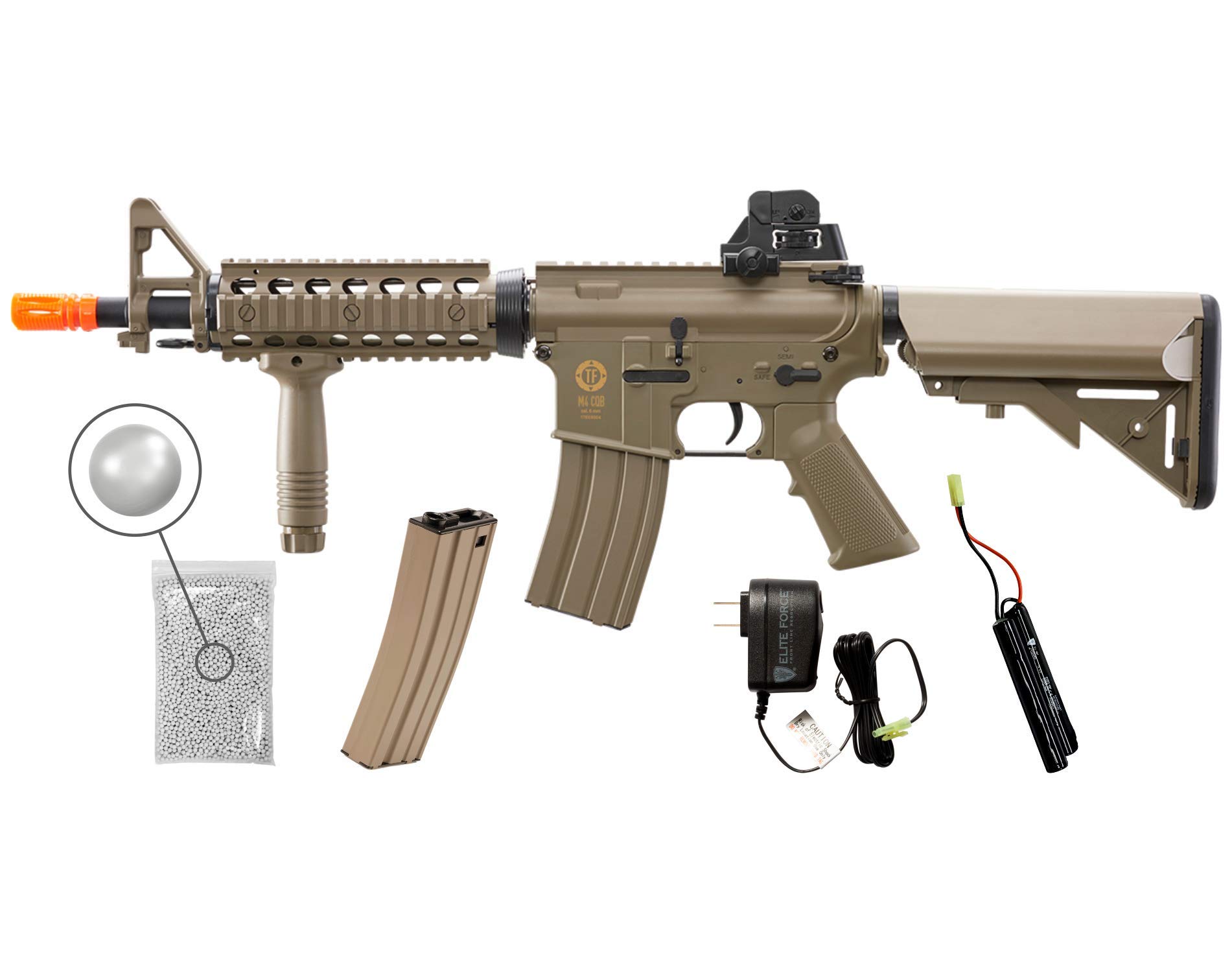 Buy Umarex Tactical Force M4 CQB KIT Airsoft AEG Electric Rifle BB Airgun with Wearable4U Bundle